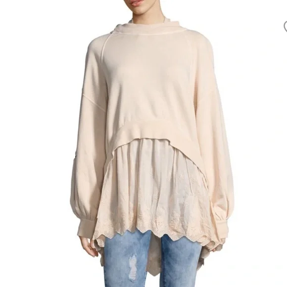 COPY - COPY - Free People Sweet Streets Hoodie 22” P2P XS - Picture 3 of 8